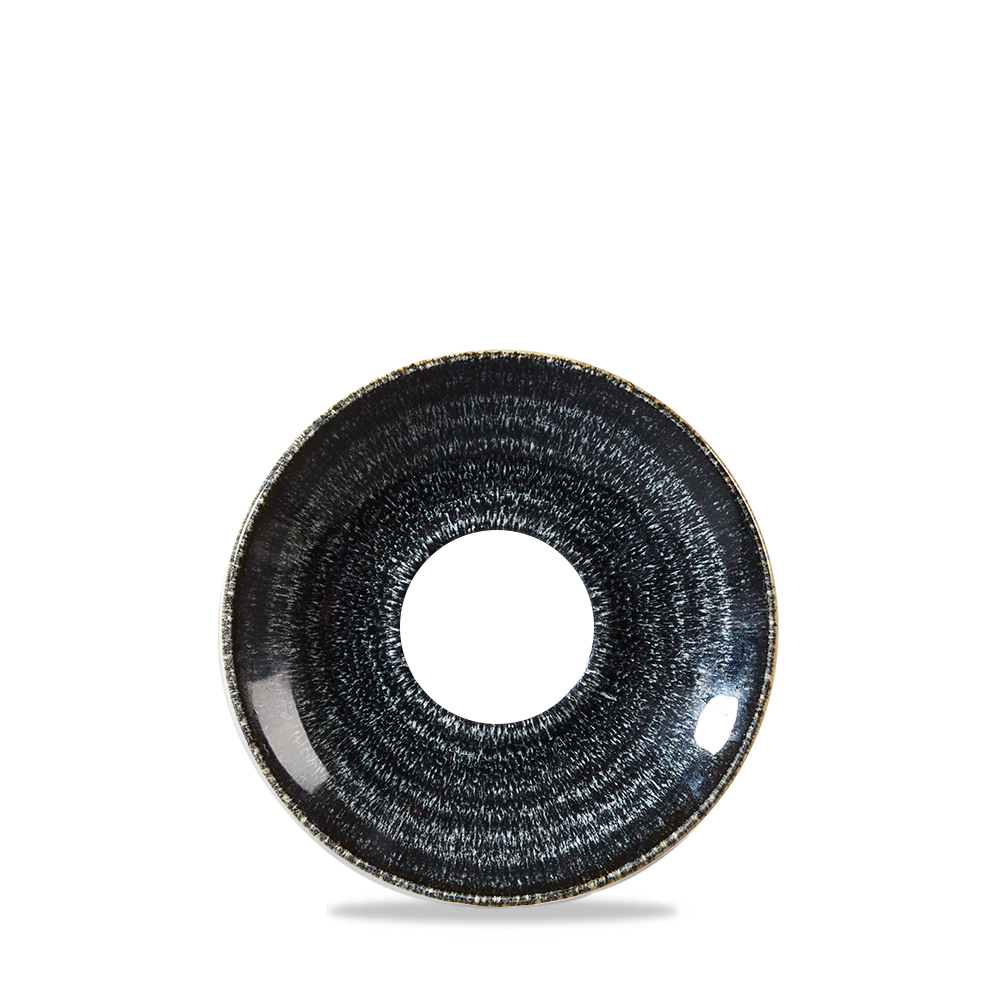 Untertasse 16cm STUDIO PRINTS HOMESPUN charcoal black