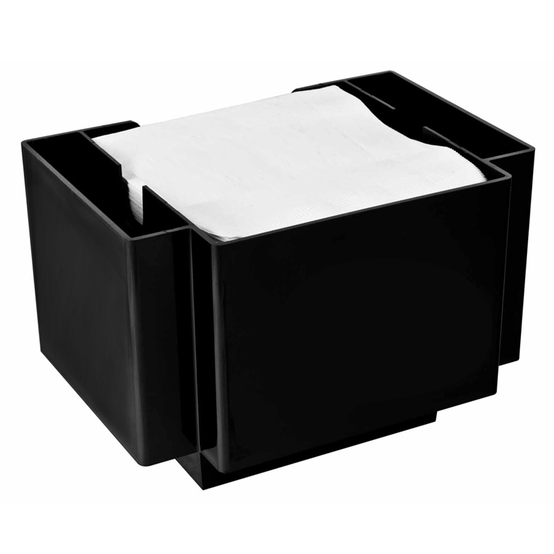 Serviettenhalter Kunststoff schwarz 3-teilig Serviettenhalter Kunststoff schwarz 3-teilig