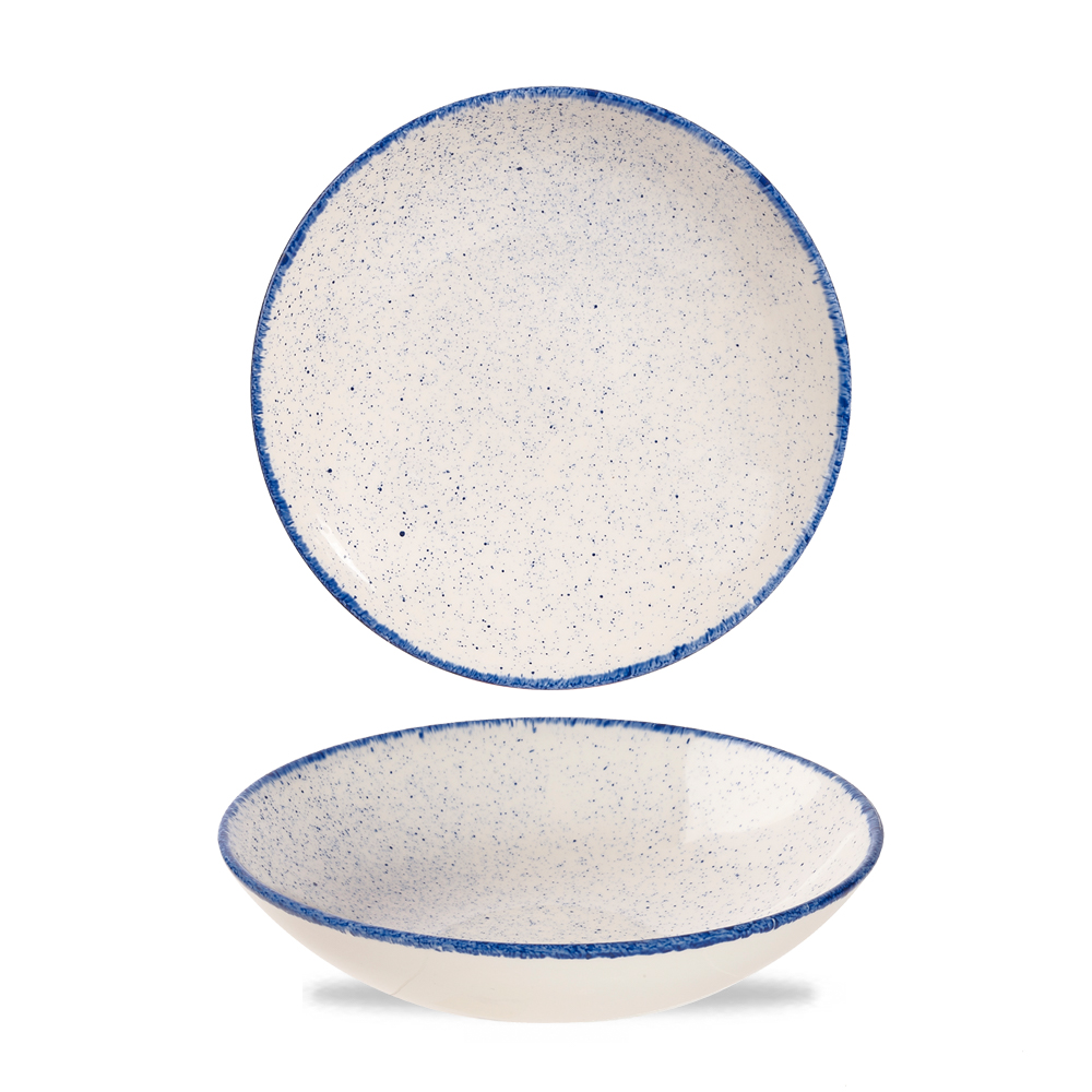 Teller tief coup 18,2cm 426ml STONECAST HINTS indigo