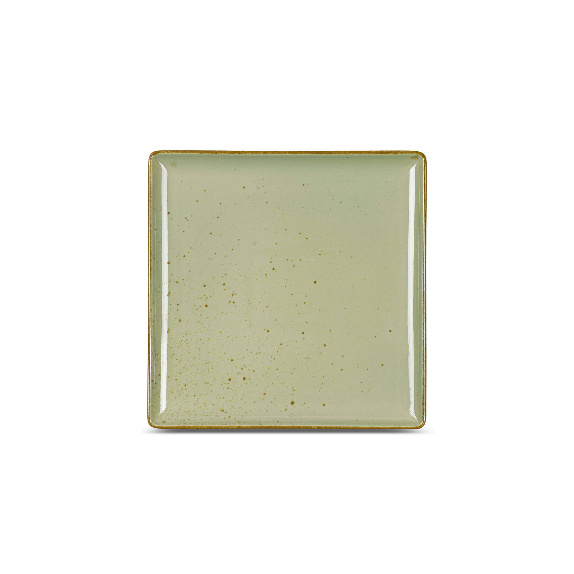156444 Teller flach eckig 11x11cm SMART olive smash