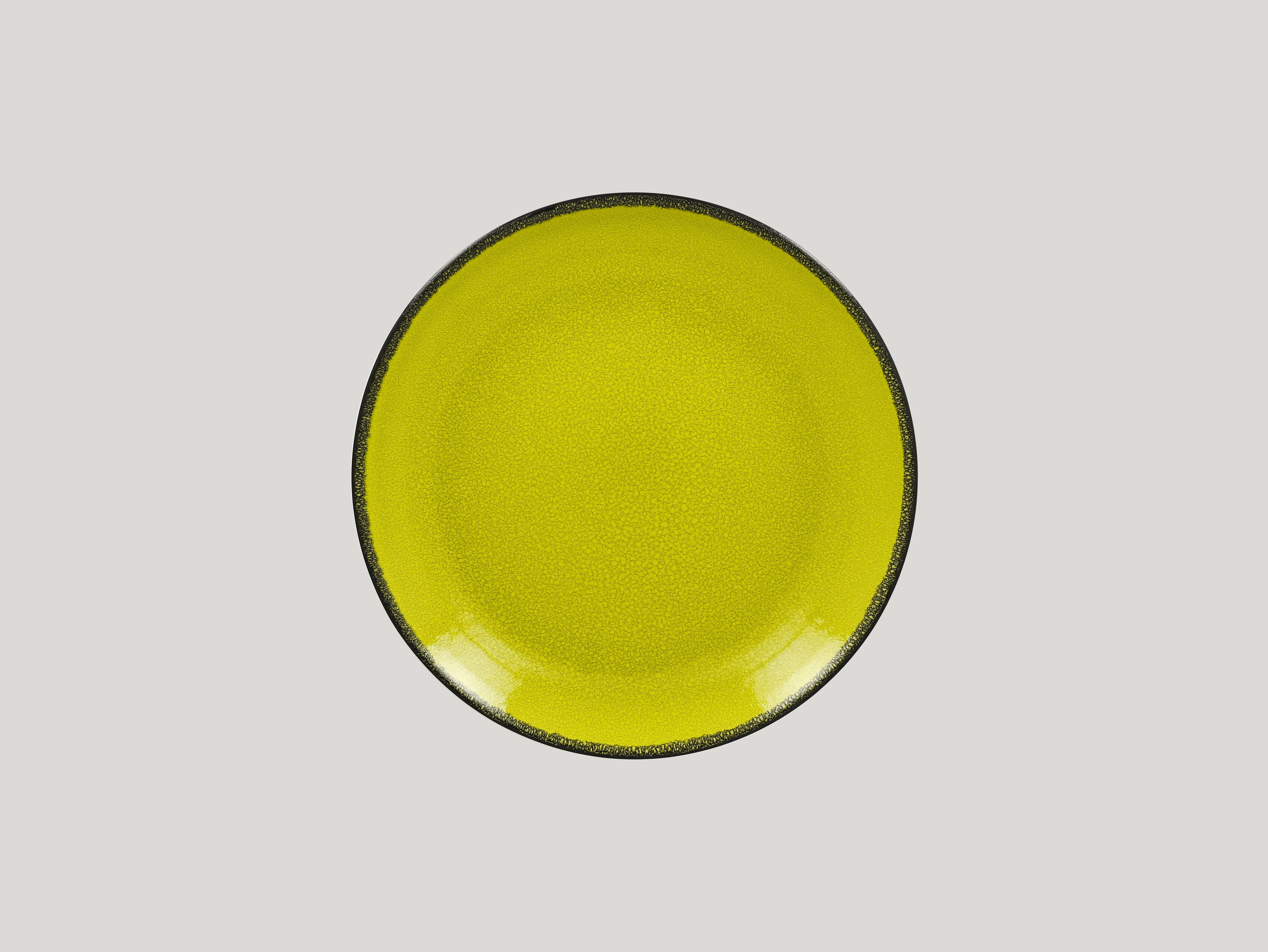Teller flach coup Ø24cm H2,4cm FIRE green