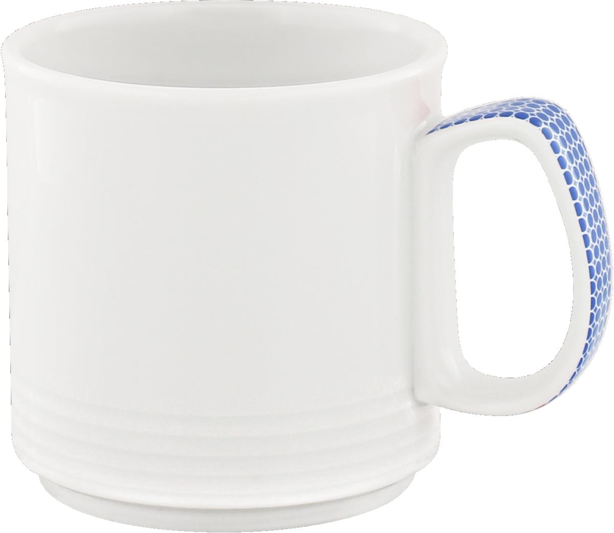 Spezialbecher stapelbar Relief 0.27l INVITA DIALOG PUNKTE wasserblau