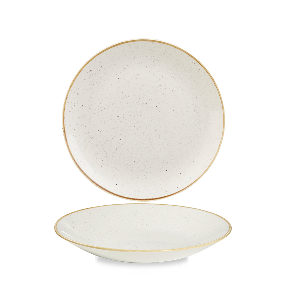 Teller halbtief coup 22,5cm STONECAST barley white