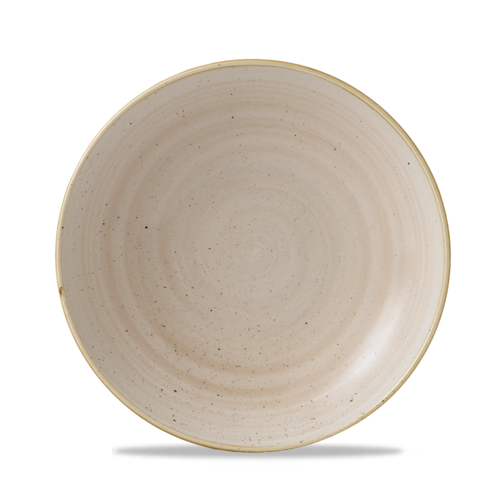 Teller tief coup 18,2cm STONECAST nutmeg cream