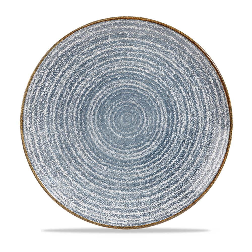 Teller flach coup 28,8cm HOMESPUN slate blue