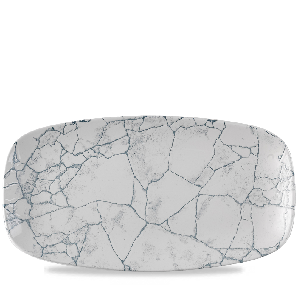 Platte eckig  35,5cm STUDIO PRINTS KINTSUGI Pearl Grey