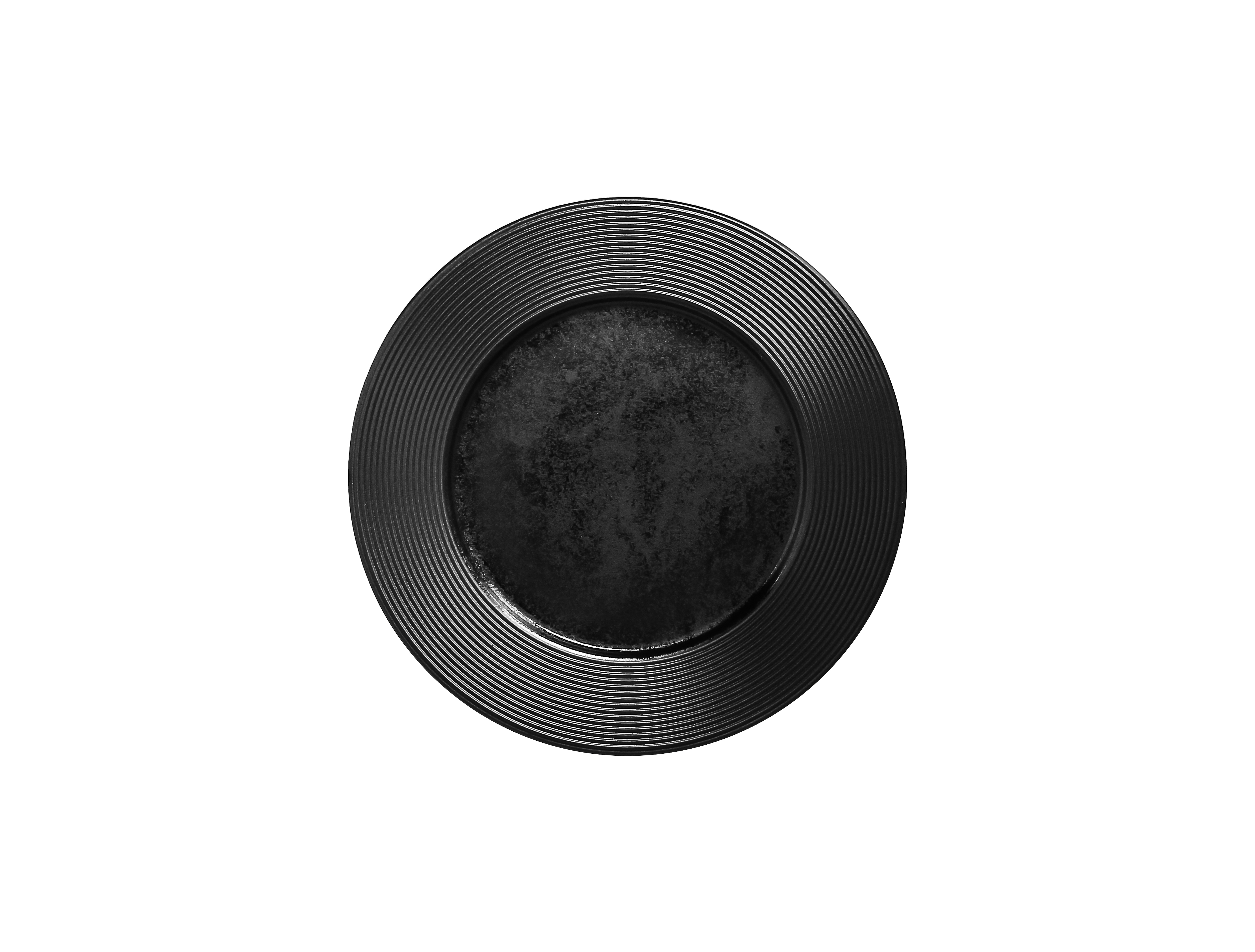Teller flach Ø24,4cm H2,1cm EDGE black