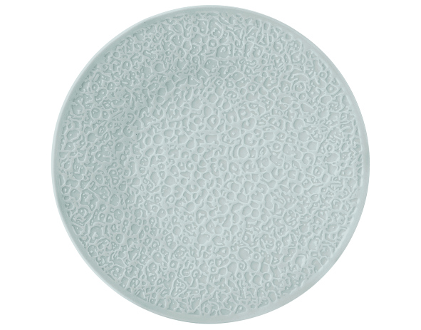 Teller flach 21 cm Vollrelief Nori arktisblau light