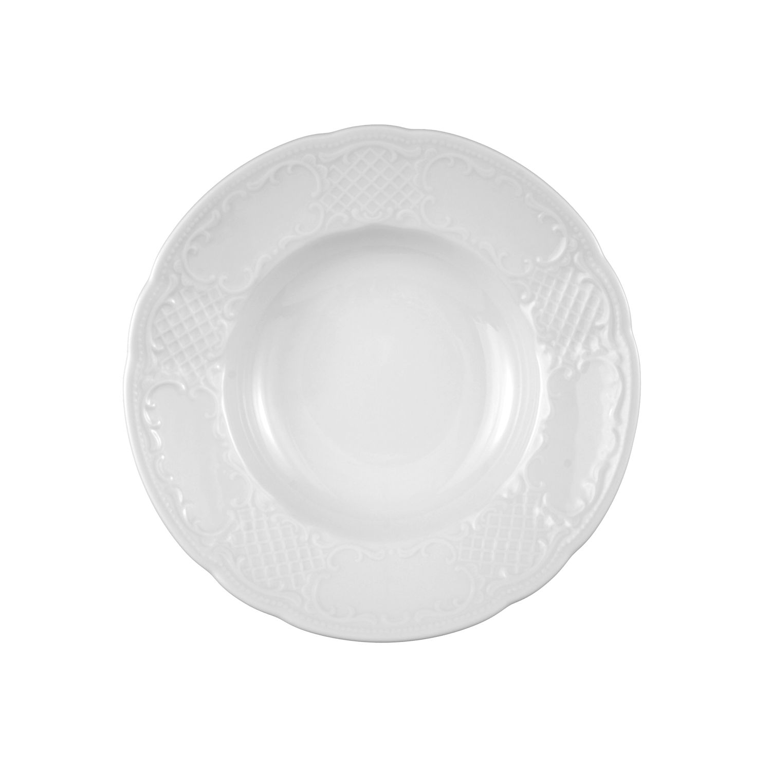 75651vuaxdd7BBFjfW Pastateller tief 30cm SALZBURG weiß