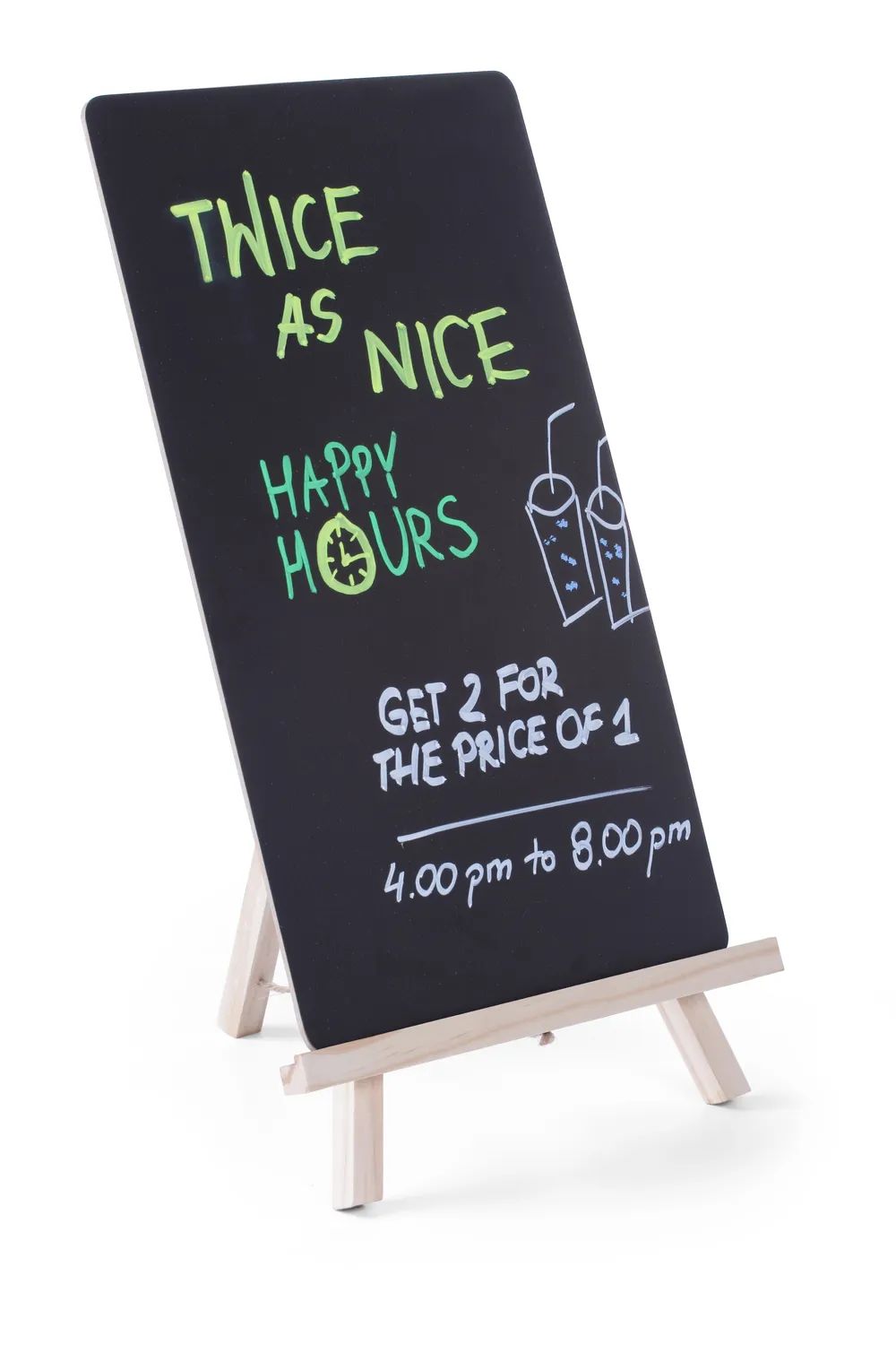 Kreidetafel mit Staffelei 22x21x36cm