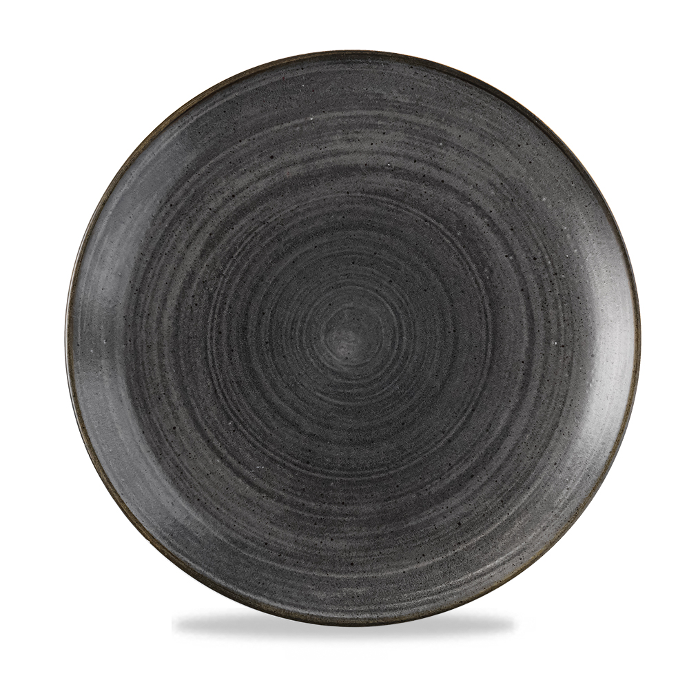 Teller rund 28,8cm STONECAST RAW Black