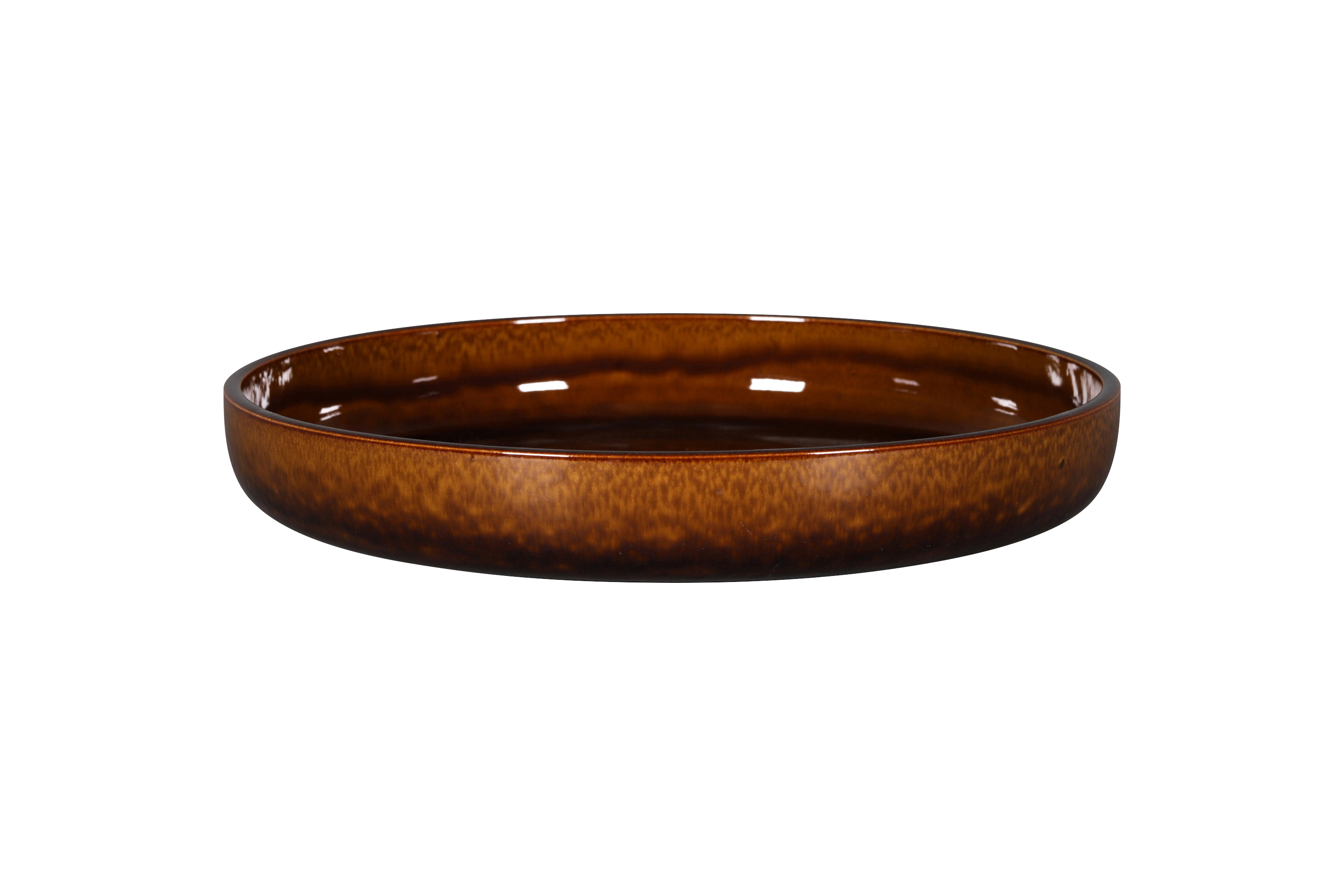 Teller tief 29,6cm RAKSTONE EASE honey brown