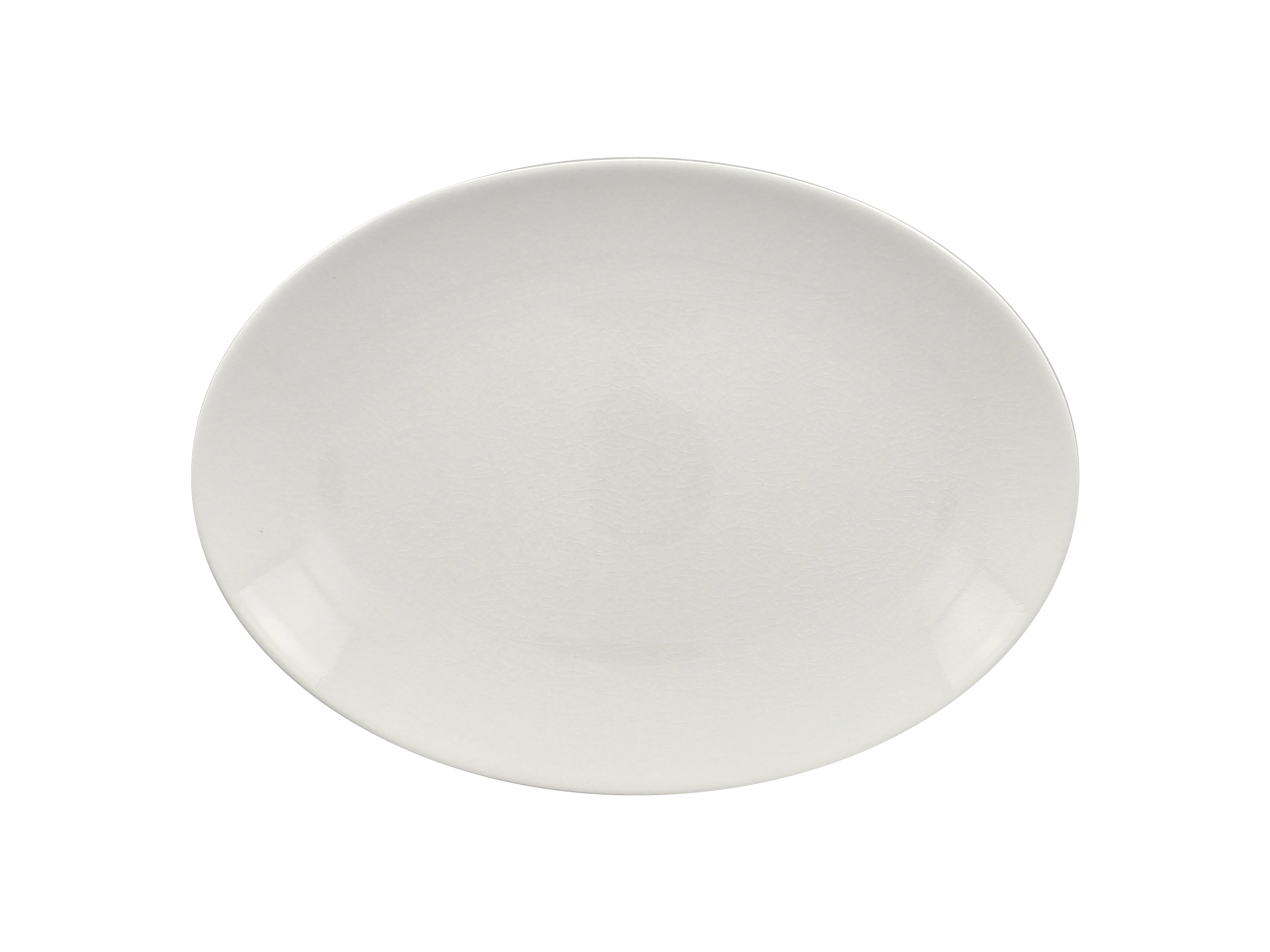 Platte oval 32x23x3,2cm VINTAGE white