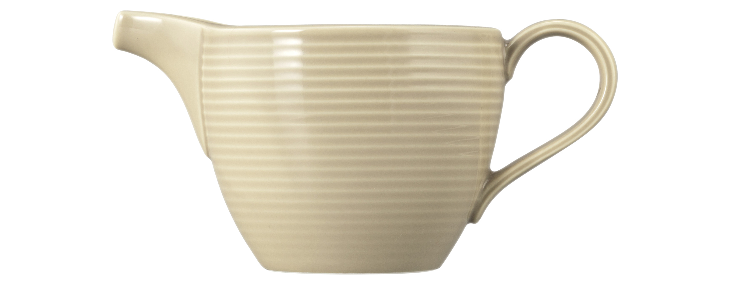 Milchkännchen rund mit Relief 0,29l mit Relief BEAT sandbeige