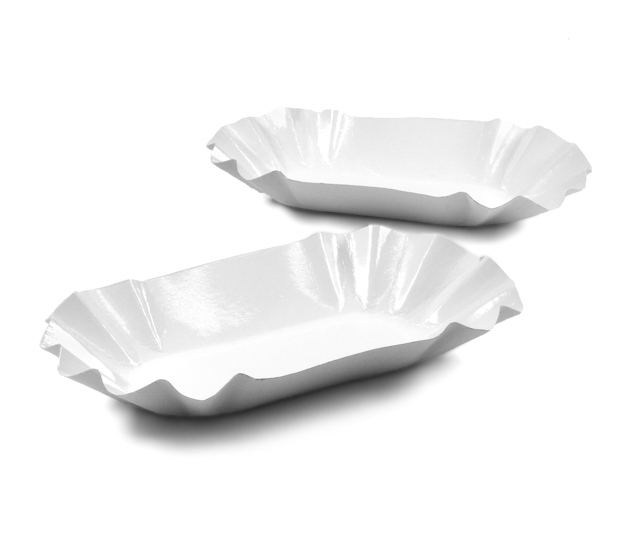 84857 250 Stück Pappschalen oval 10,5x19x3,5cm