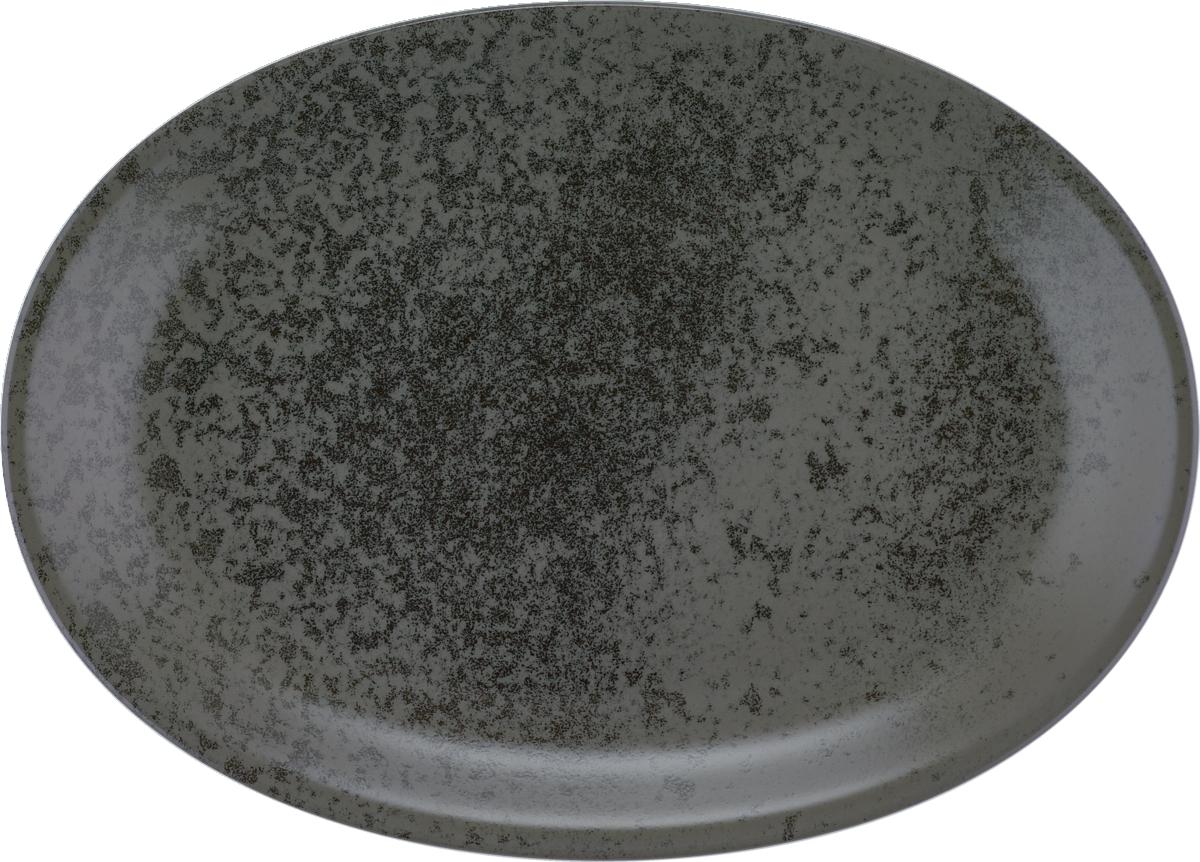 Platte oval 37x27cm SANDSTONE BLACK