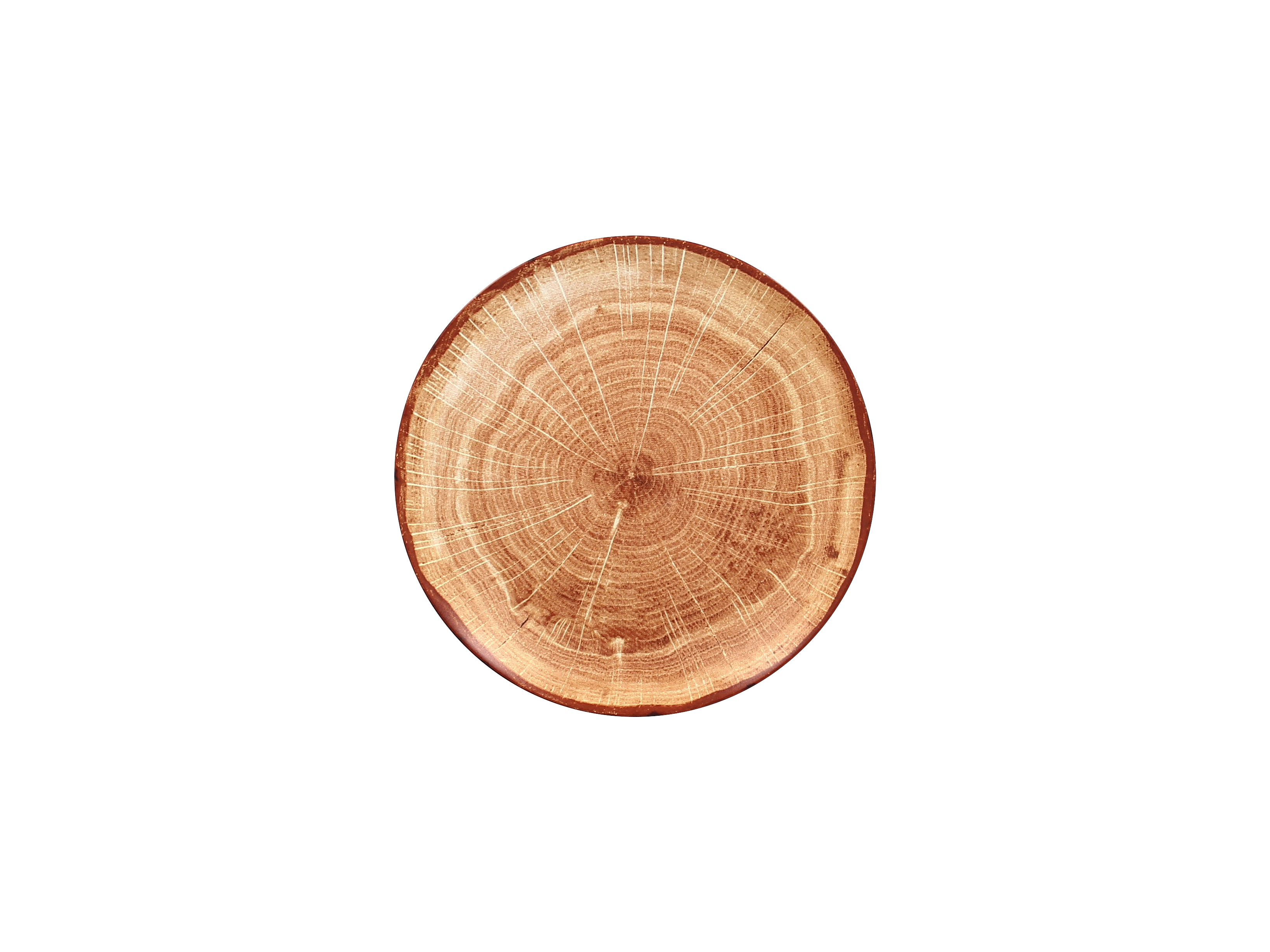 Teller coup 21cm FUSION WOODART timber-brown