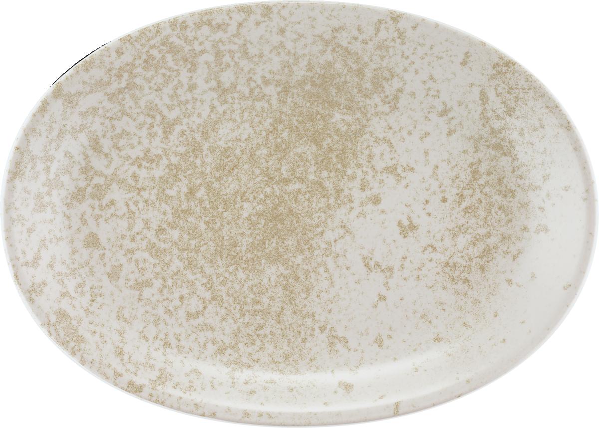 Platte oval 37x27cm SANDSTONE BEIGE