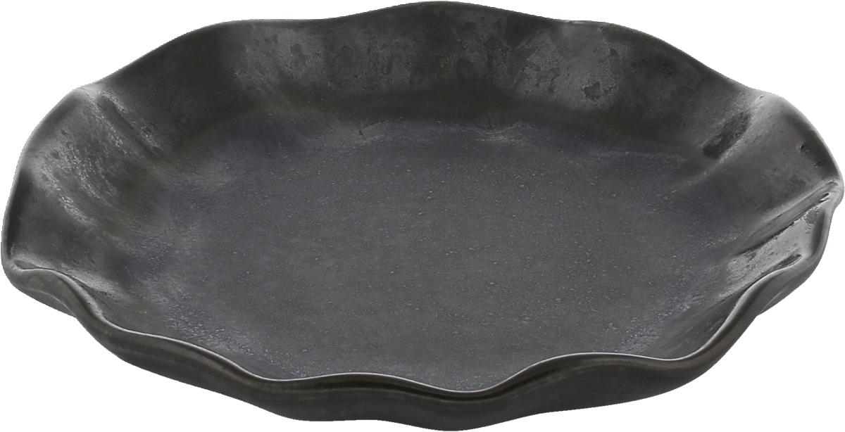 Teller flach ebony 16cm NAMI