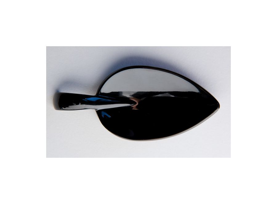 Fingerfood-Löffel LEAF Schwarz 10x4,5cm H:1,5cm