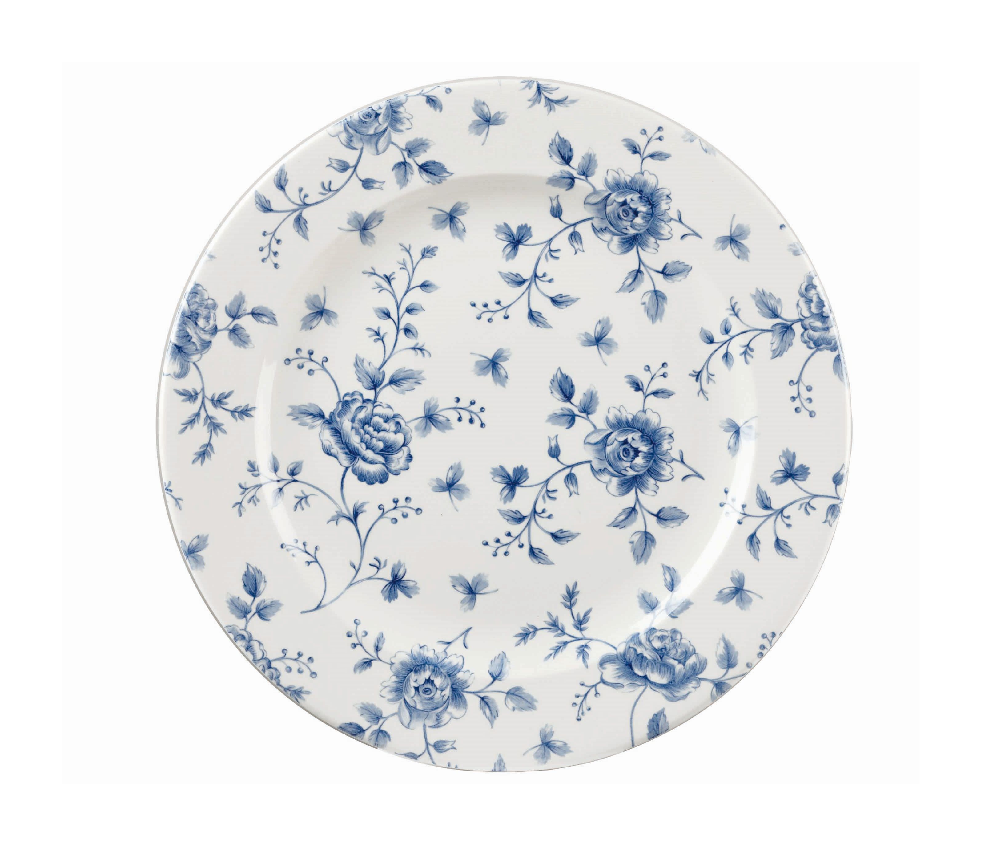 122849 Teller flach 31cm VINTAGE PRINTS prague rose chintz