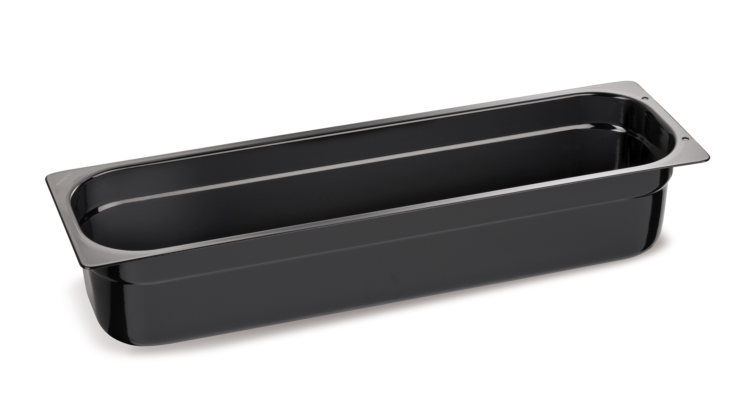 GN-Behälter 2/4-65 emailliert schwarz