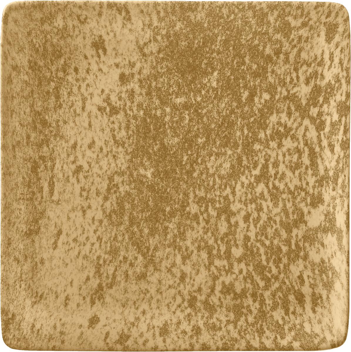 Teller flach quadratisch 19cm SANDSTONE DARK YELLO