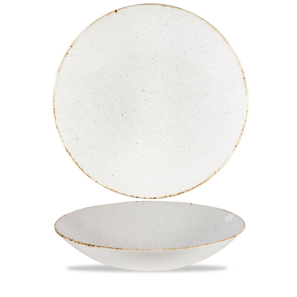 Teller tief coup 38,5x8,8cm STONECAST barley white