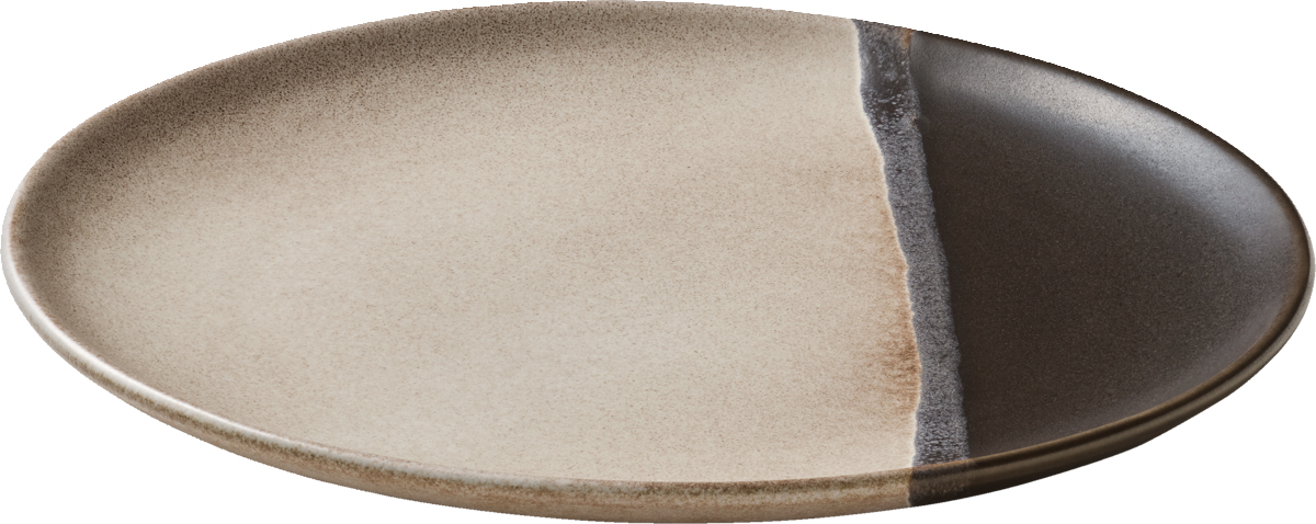 Teller flach rund coup 23cm SPOTON schwarz