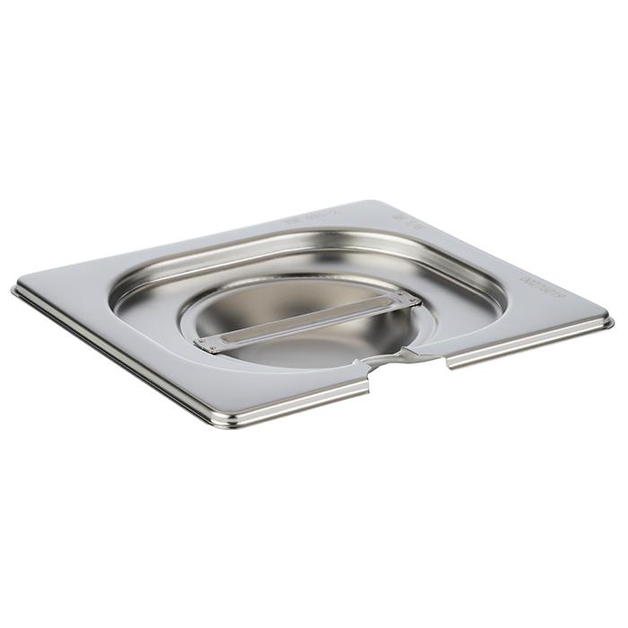 GN-Deckel BASIC 1/6 mit Aussparung Edelstahl
