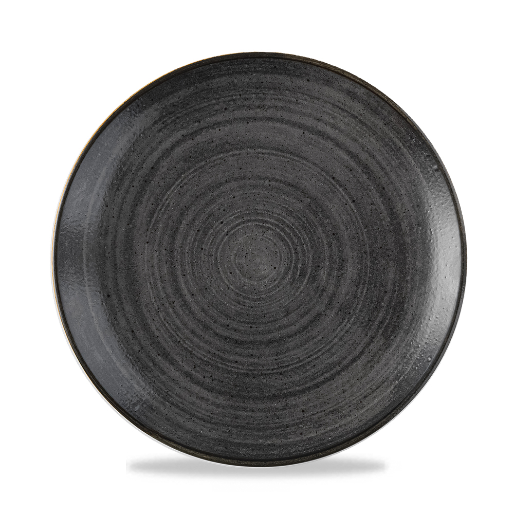 Teller rund 21,7cm STONECAST RAW Black