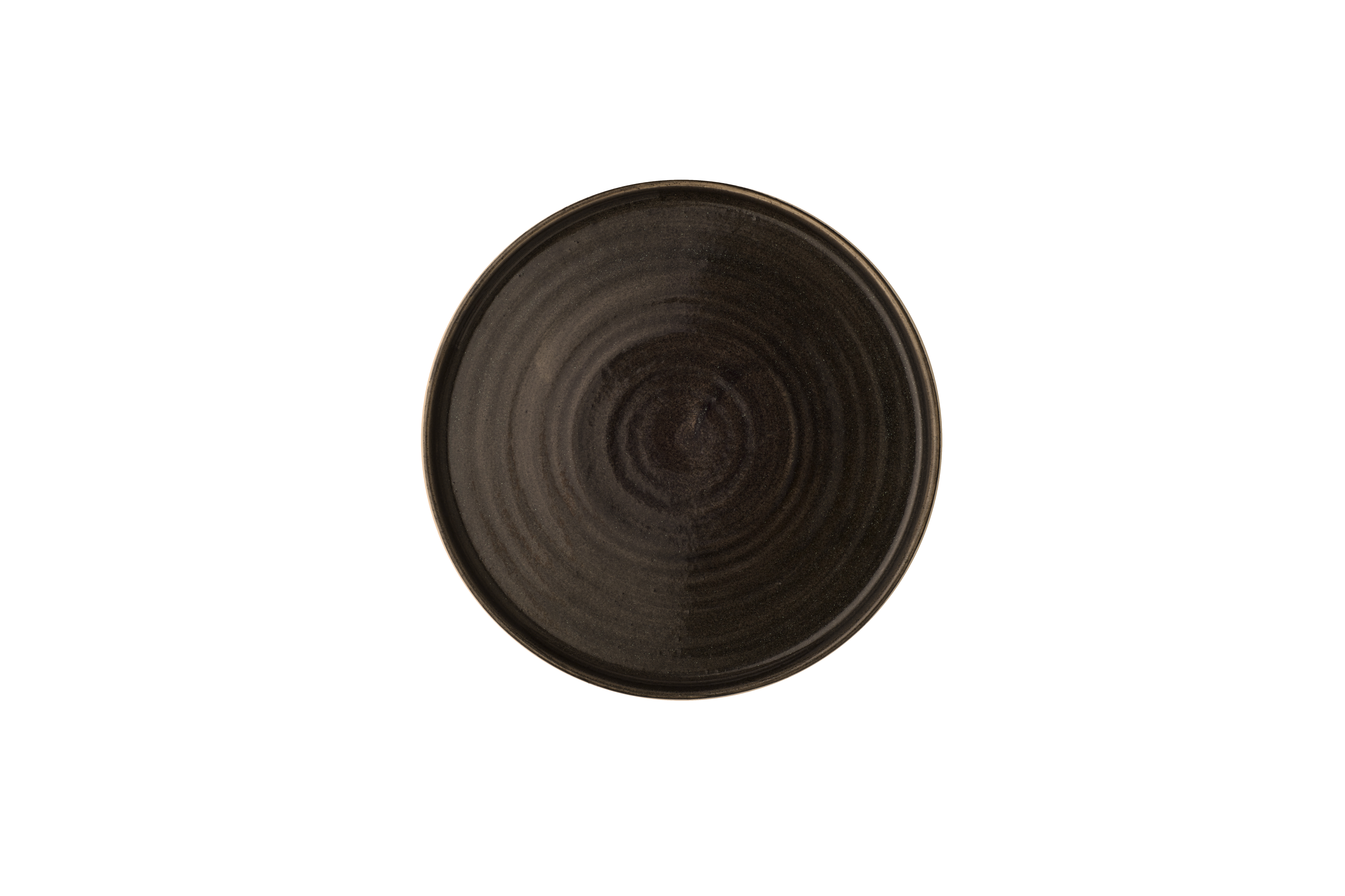 Teller flach walled 26cm STONECAST PATINA iron black