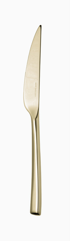 Steakmesser mono 238mm TRILOGIE PVD 18/0 hellgold