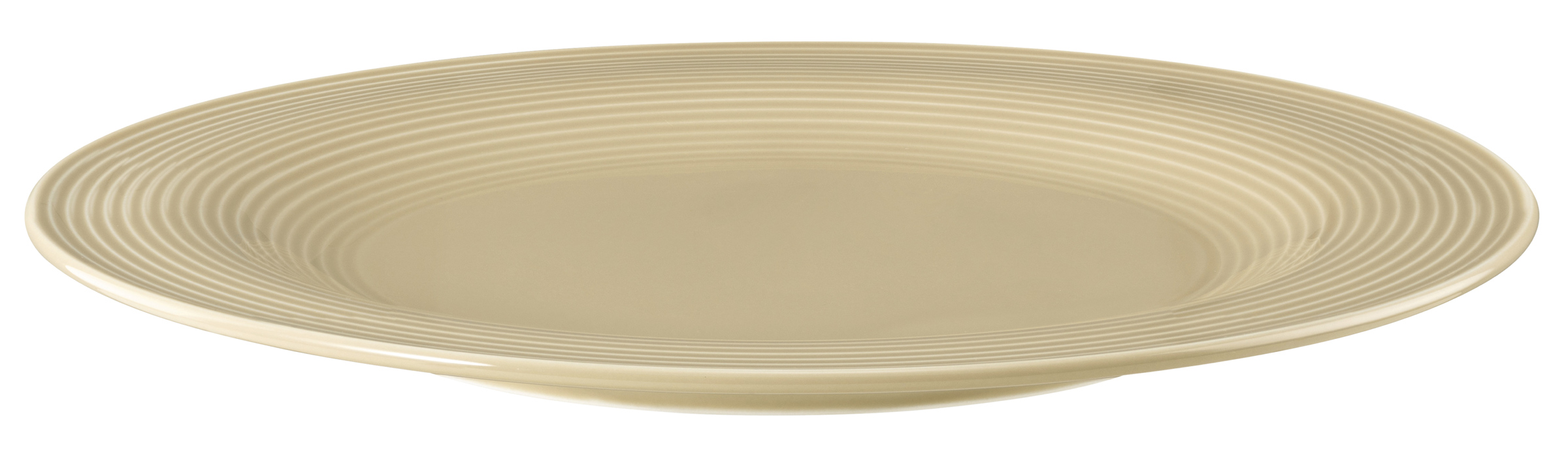 Teller rund mit Relief rund 27,5cm BEAT sandbeige