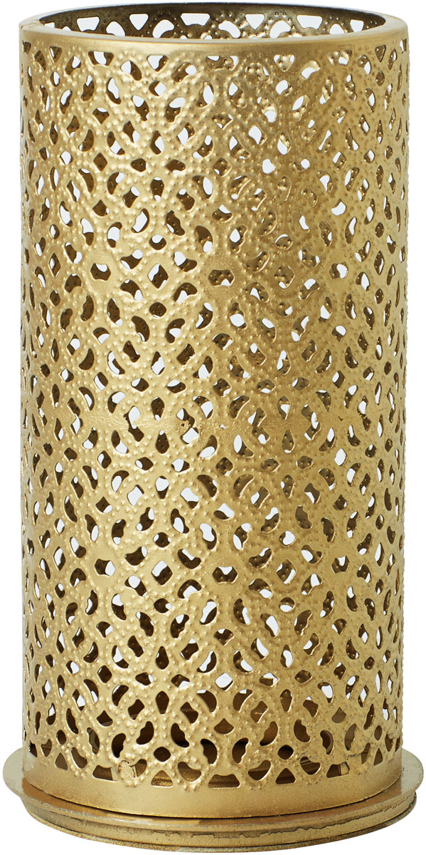 137228 4 Stück Kerzenhalter 140x75mm BLISS gold Metall