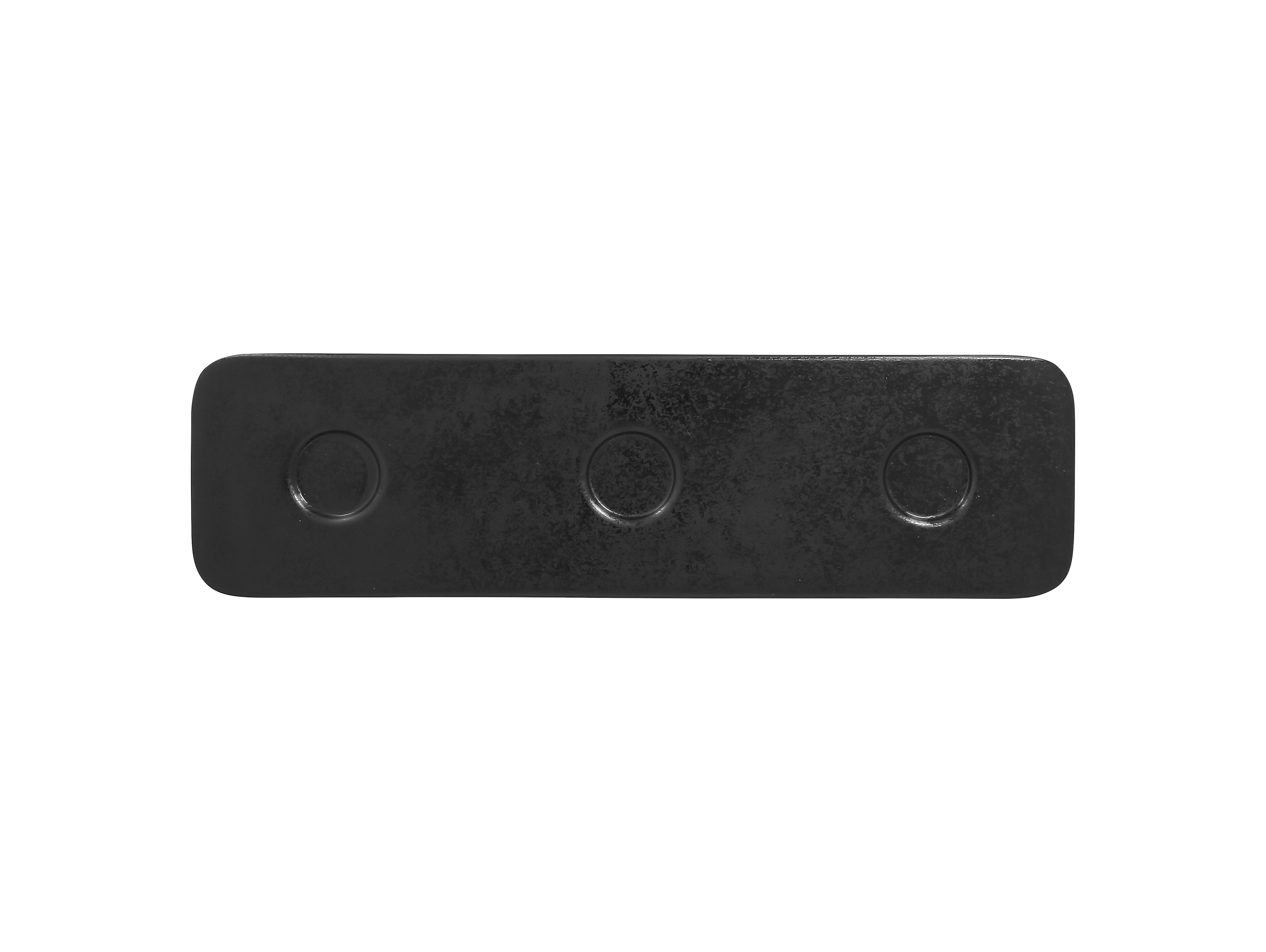 Platte rechteckig 36x10cm SUGGESTIONS SHAPED schwarz