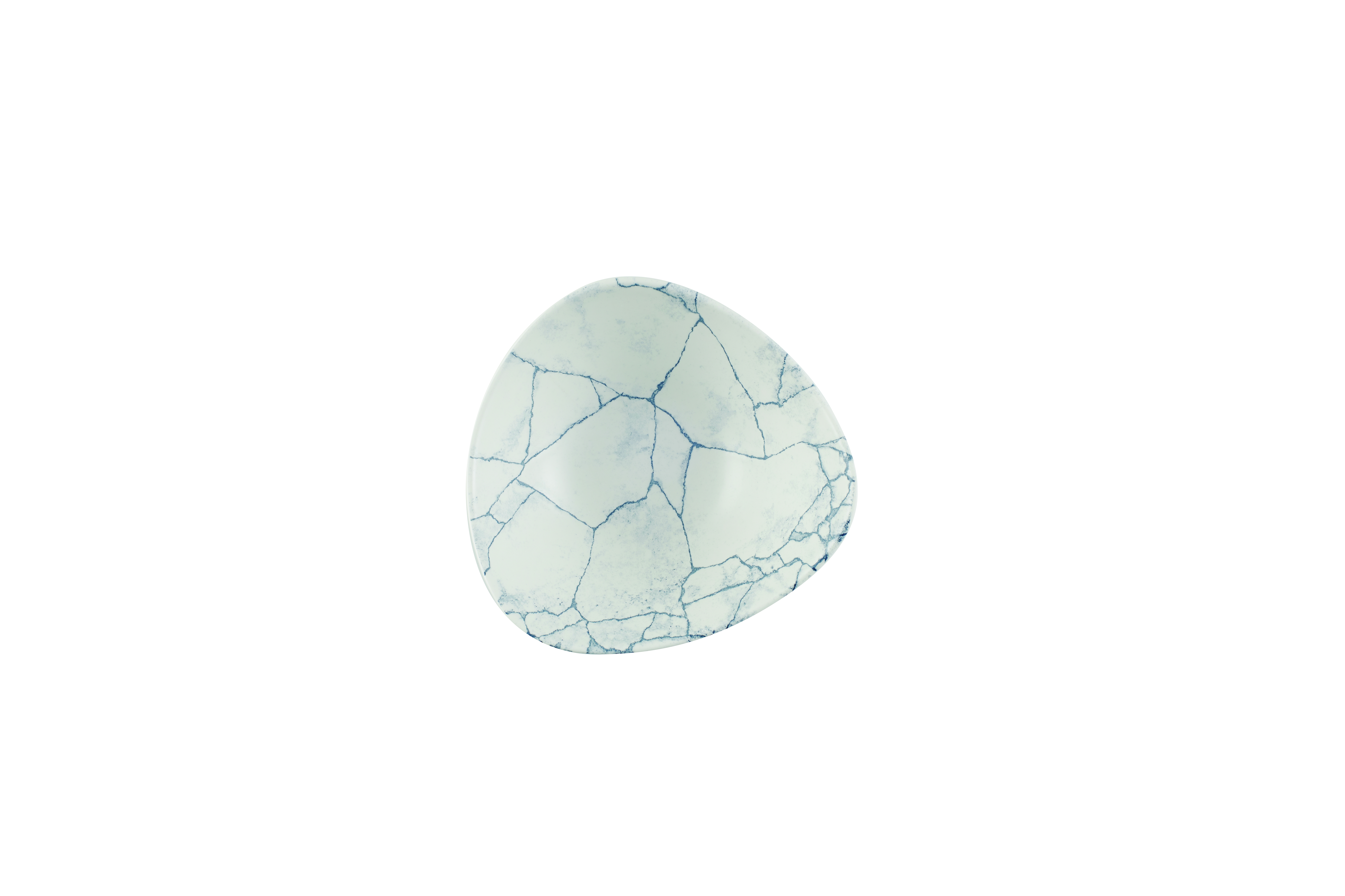 Schale dreieckig 18,5cm KINTSUGI pearl grey