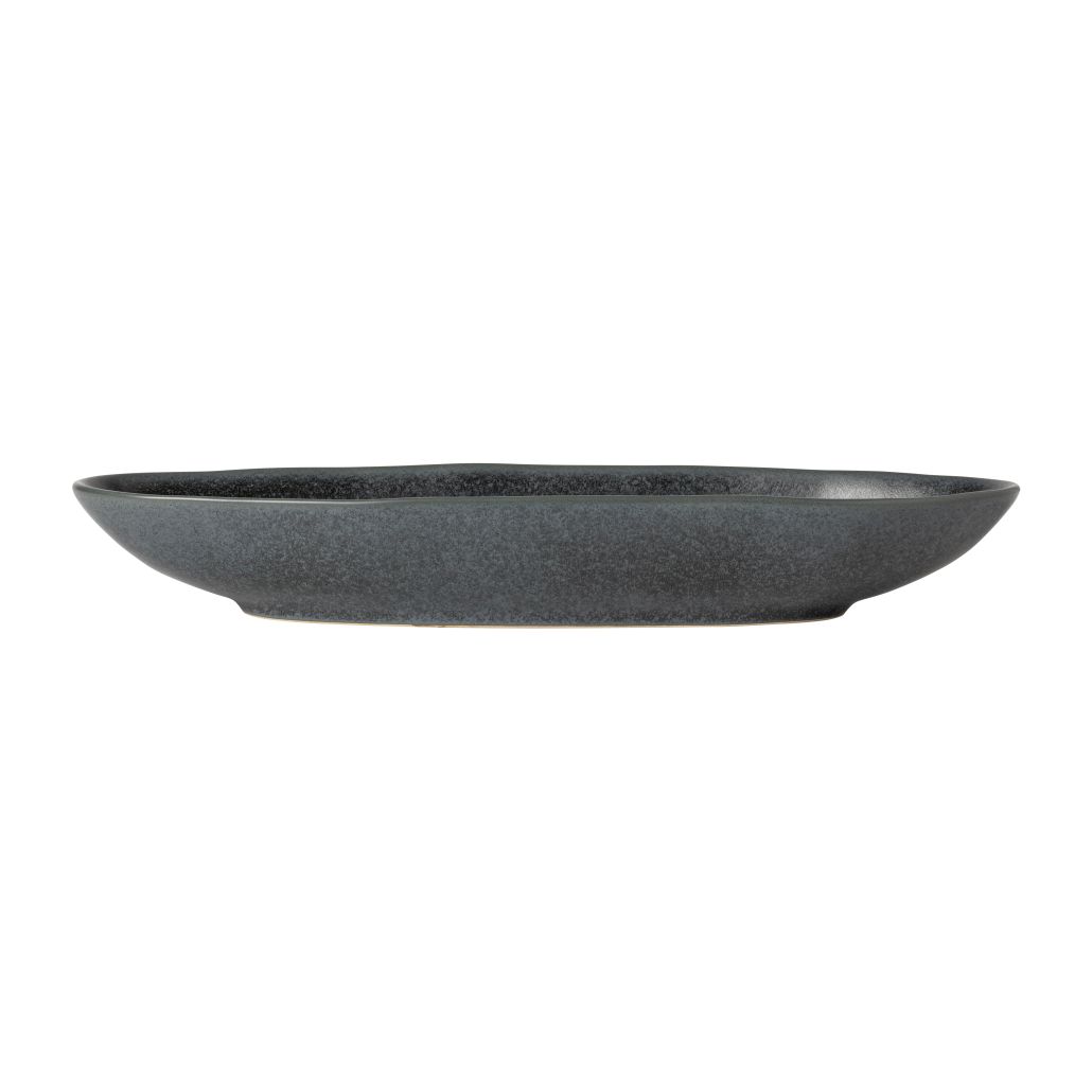 Platte oval 33cm BOUTIQUE matte black